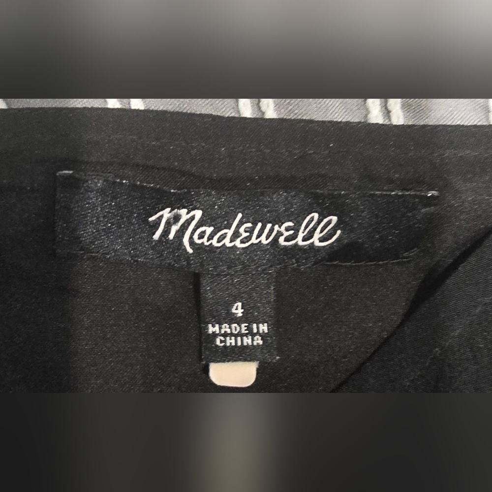 Madewell Black Silk Jumpsuit Size 4 - Picture 4 of 8